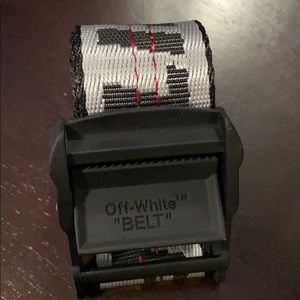 Off white industrial belt
